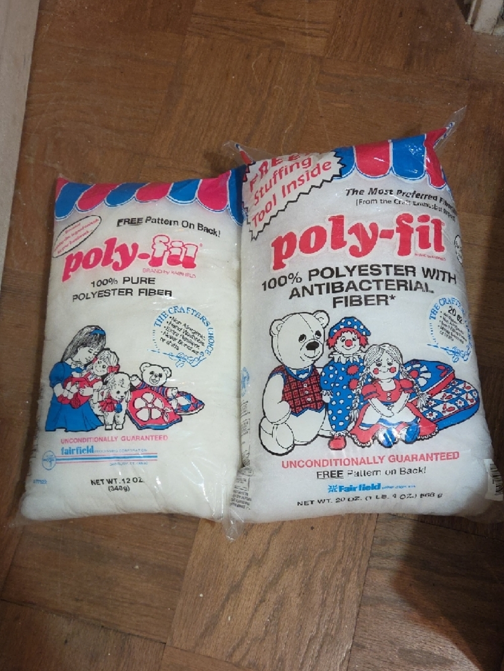 Poly-Fil 100% Polyester Fiber Filling - 2 bags